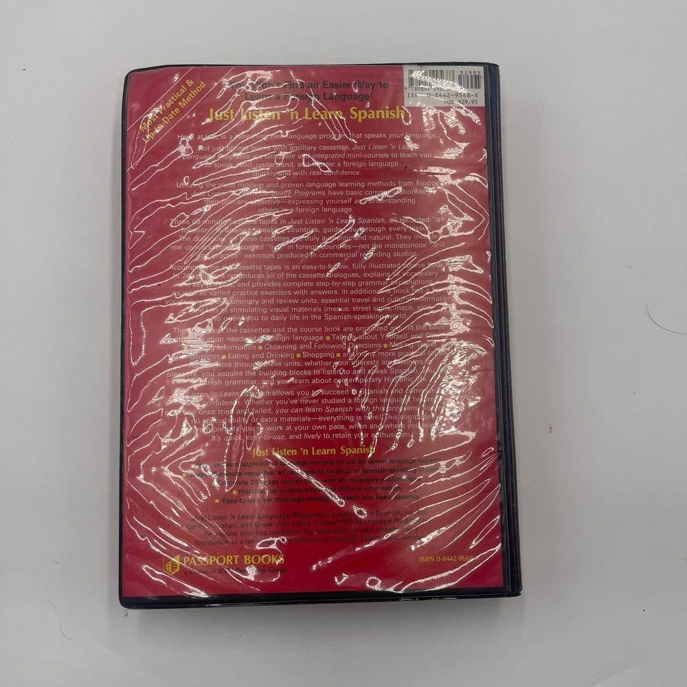Just‎ Listen 'n Learn Spanish Course Passport Books Cassettes